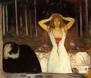 Ashes di Edvard Munch, 1894 litigio in coppia